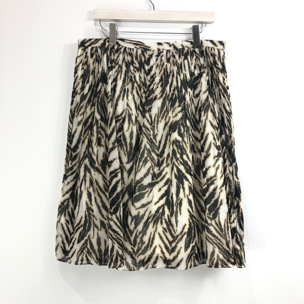 Talbots Animal print Tiger skirt 14 - Picture 1 of 7